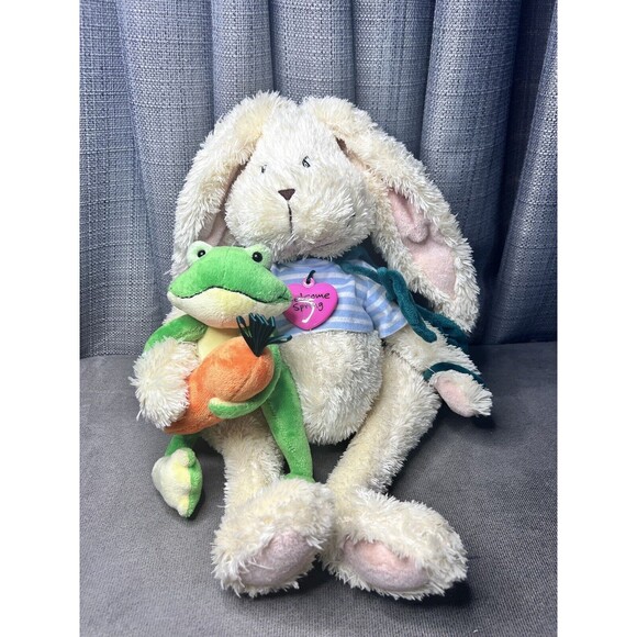 Commonwealth Rabbit Plush Frog Carrot Bunny Spring Stuffed Animal Toy Easter - Picture 12 of 13